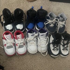 Jordan Kids Sneakers - Black, Blue, Red, Purple, White